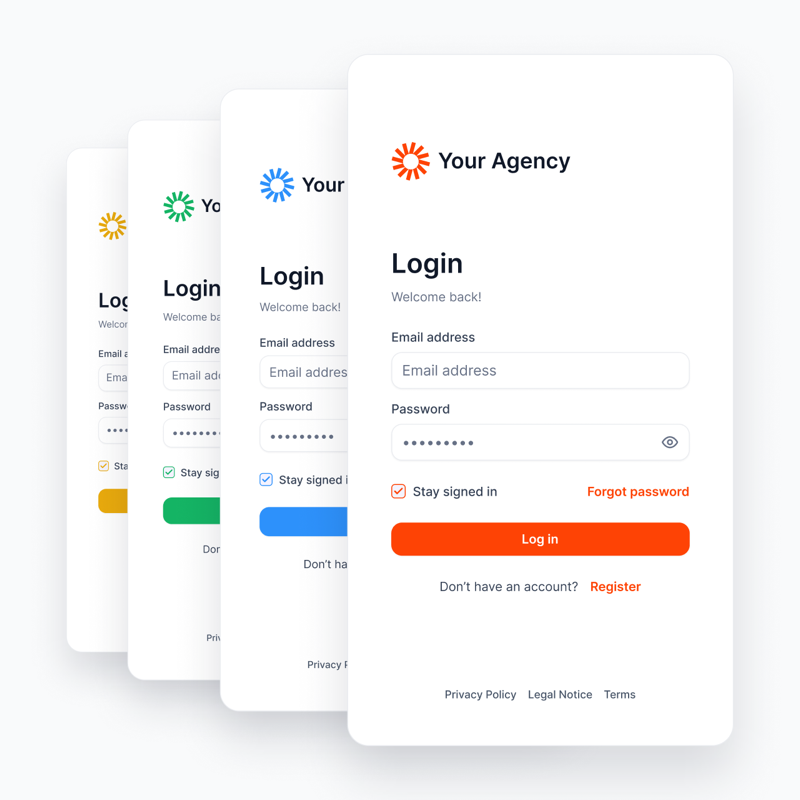 Client login to portal